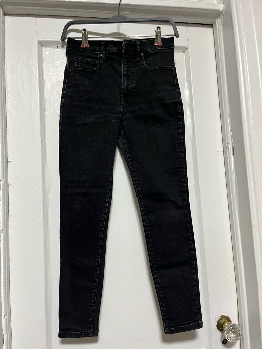 Everlane Black High-Rise Skinny Jeans